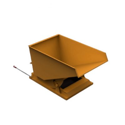 1200L Heavy Duty Tipping Skip Orange