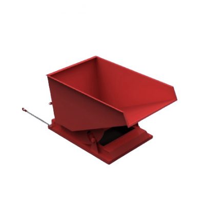 1200L Heavy Duty Tipping Skip Red