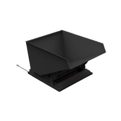 1600L Heavy Duty Tipping Skip Black