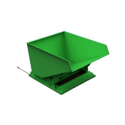 1600L Heavy Duty Tipping Skip Green