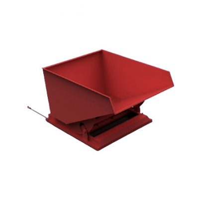 1600L Heavy Duty Tipping Skip Red