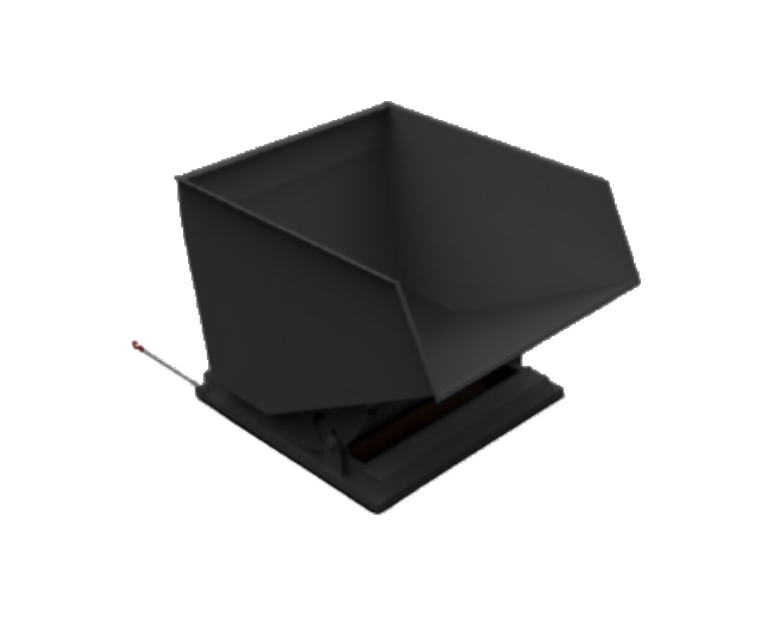 2400L Heavy Duty Tipping Skip Black