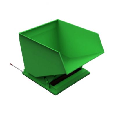 2400L Heavy Duty Tipping Skip Green