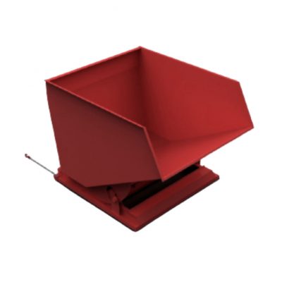 2400L Heavy Duty Tipping Skip Red