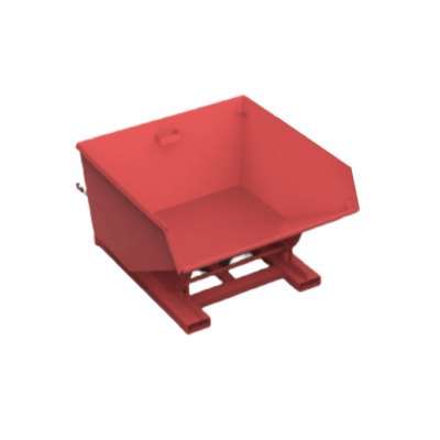 750L ECO Tipping Skip Red