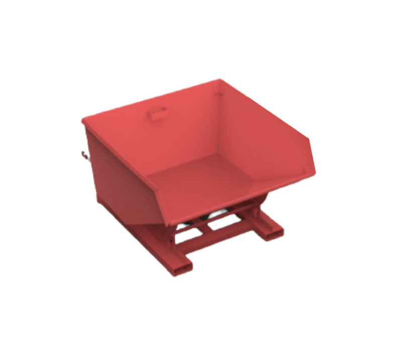 750L ECO Tipping Skip Red