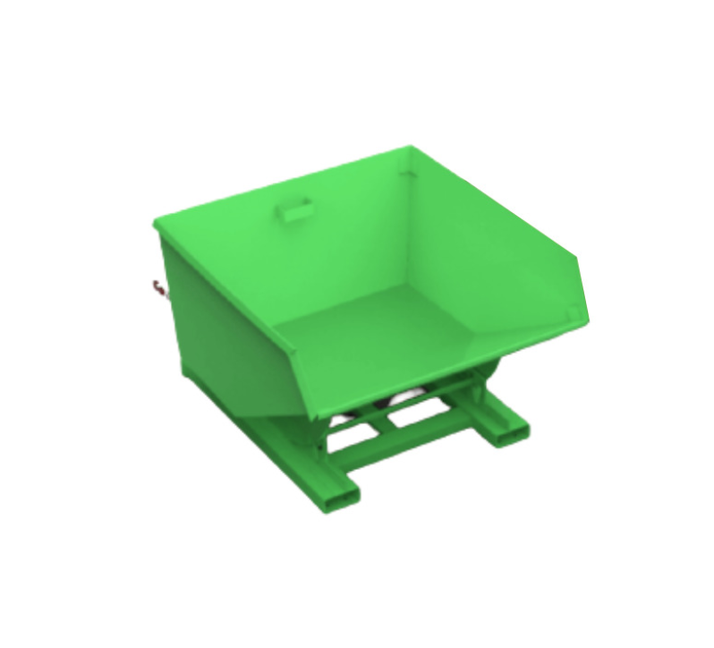 750L ECO Tipping Skip Green