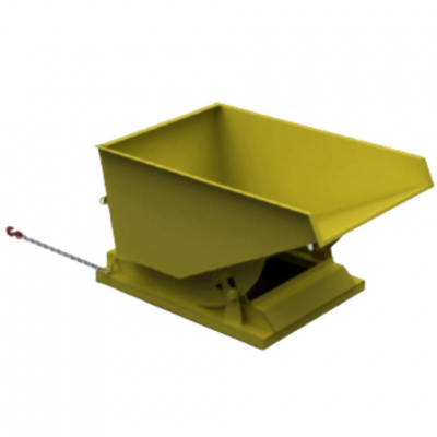 350L Heavy Duty Tipping Skip Yellow