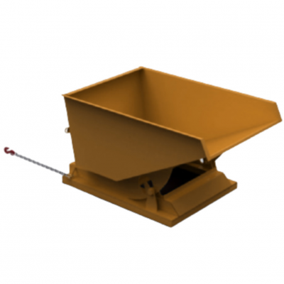 350L Heavy Duty Tipping Skip Orange