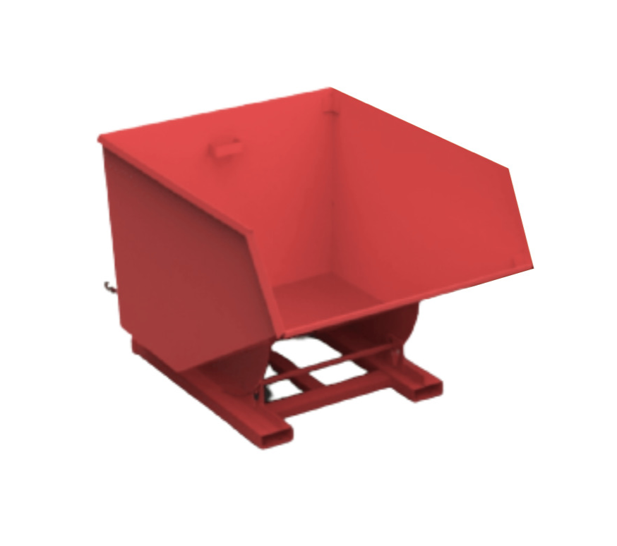 1750L ECO Tipping Skip Red