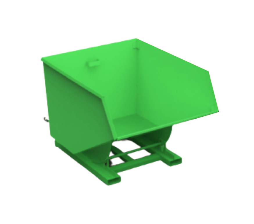 1750L ECO Tipping Skip Green