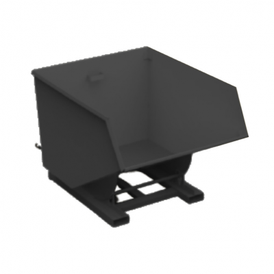 1750L ECO Tipping Skip Black