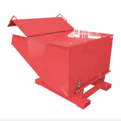 Tipping Skip with Lid