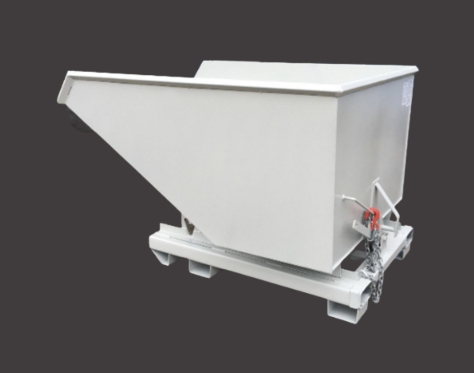 1250L ECO Tipping Skip Goosewing Grey - Image 2