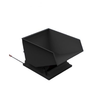 500L Heavy Duty Tipping Skip Black