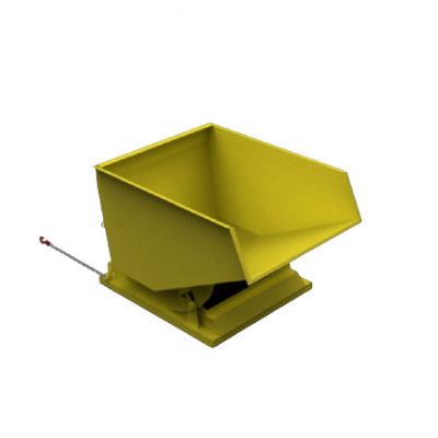 500L Heavy Duty Tipping Skip Yellow