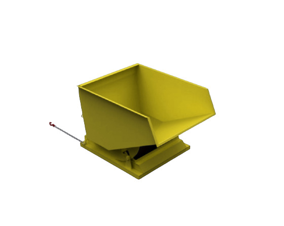 500L Heavy Duty Tipping Skip Yellow