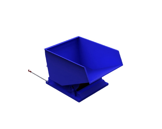 500L Heavy Duty Tipping Skip Blue