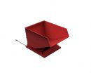 500L Heavy Duty Tipping Skip Red