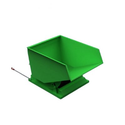 500L Heavy Duty Tipping Skip Green