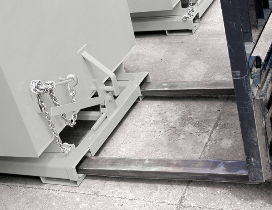 1250L ECO Tipping Skip Goosewing Grey - Image 3